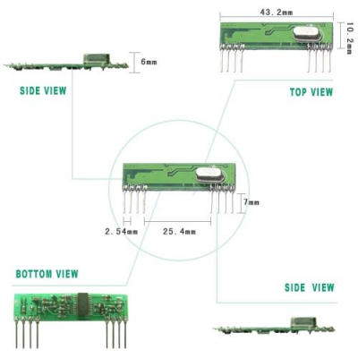 Wireless Super-heterodyne Receiver Module {@ns_text3} - UHF RFID 產品詳細圖 - 文星電子