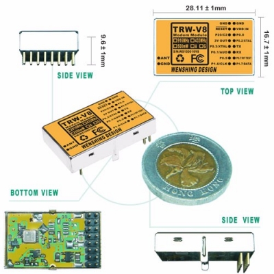 925MHz Tranceiver Module {@ns_text3} - UHF RFID 產品詳細圖 - 文星電子