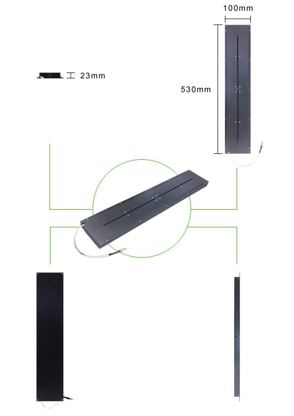 外觀尺寸圖－860-868MHz管型RFID天線 WS-ANT860SMA-T8