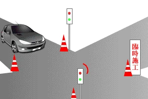 Temporary lane signal communication diagram - 433MHz wireless remote control receiver CS-732