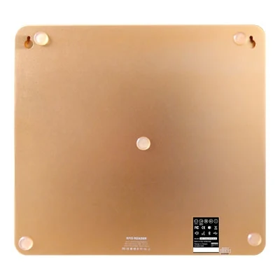WS-Table RFID-B-N 背面：四角腳墊、壁掛孔與 Type-C 接口位置