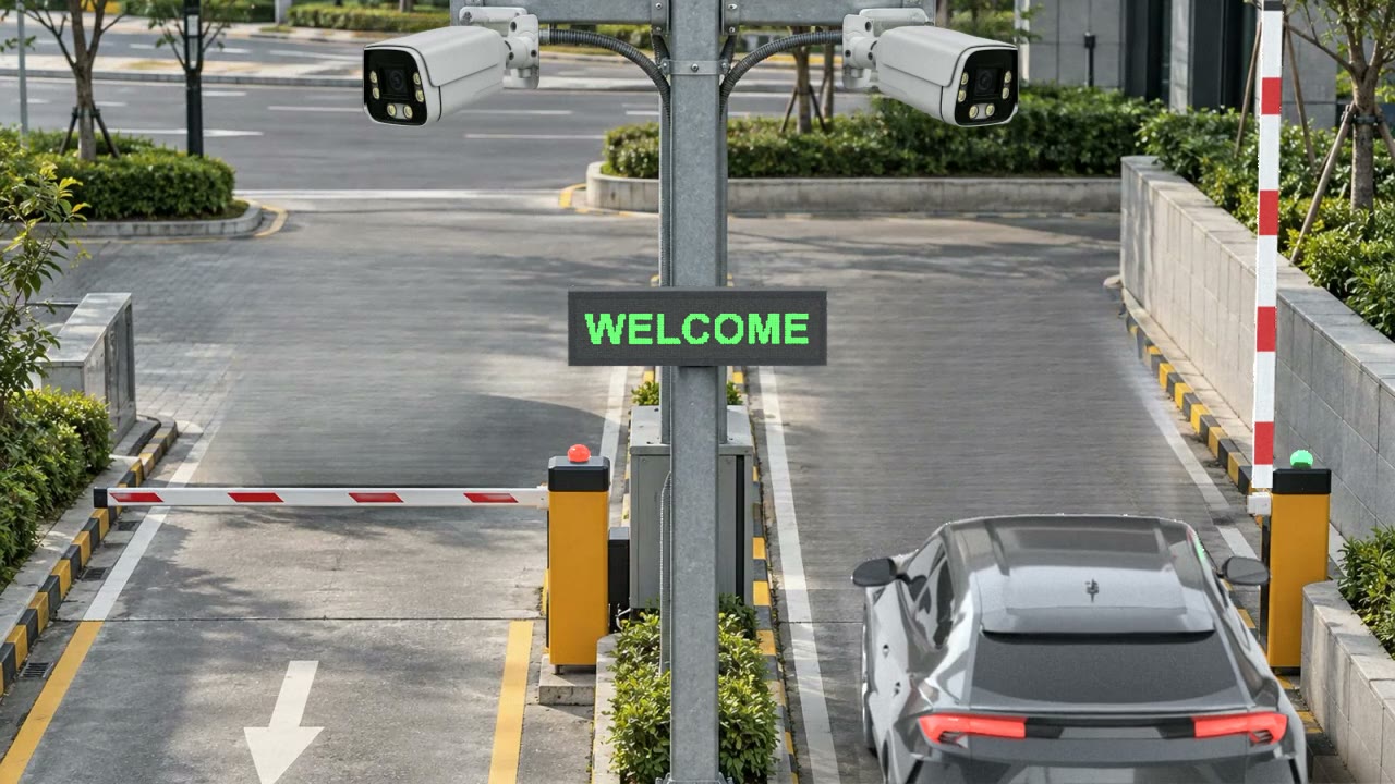 AI License Plate Recognition Barrier | Recognized on Arrival, No Stopping (3D Animation)