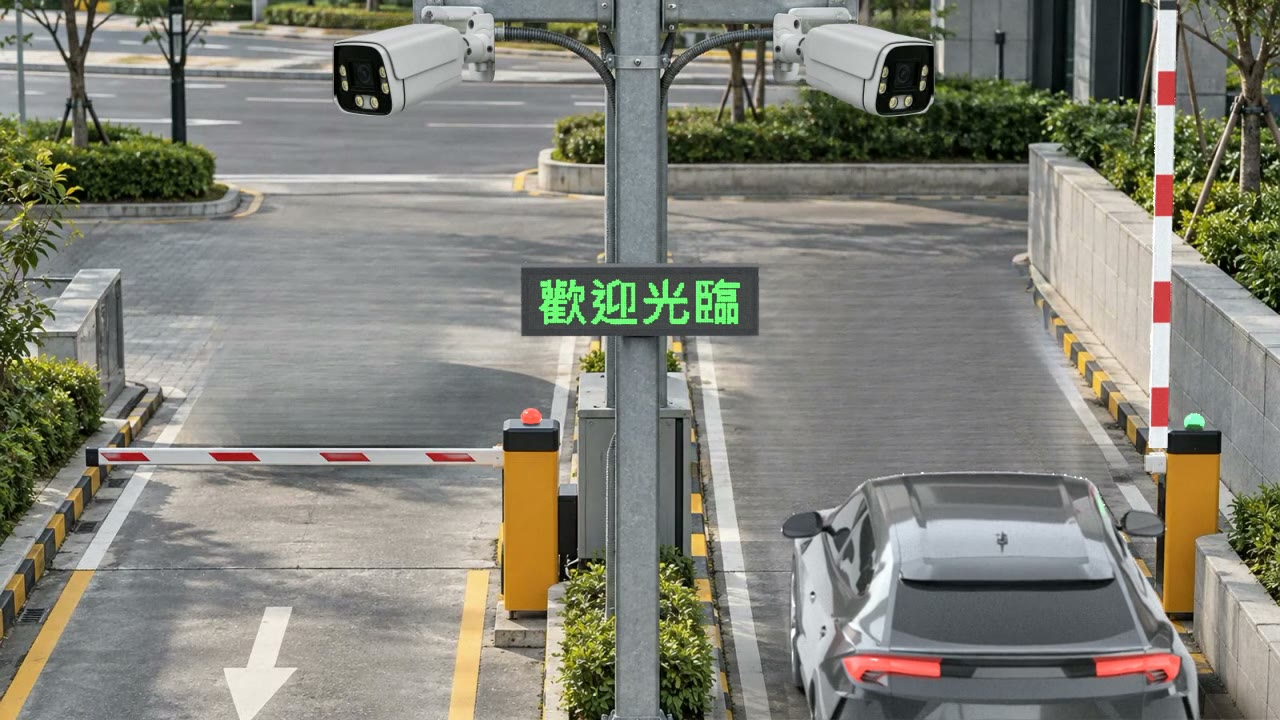 AI 車牌辨識柵欄|車到即辨、出入免停(3D 動畫)
